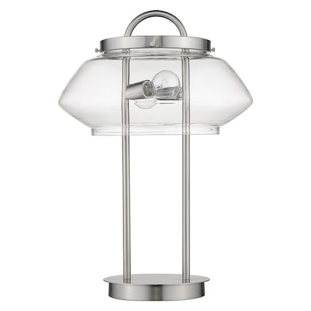 Garner 2-Light Satin Nickel Table Lamp